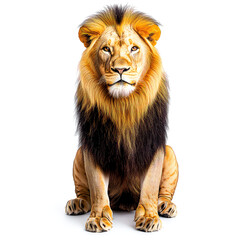 Obraz premium Majestic Lion: A Regal Portrait of an African King in the Wild