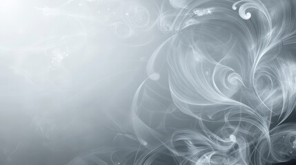 Fototapeta premium Abstract monochrome background with gray transparent smoke