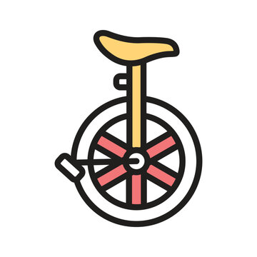 recommend clip art: A unicycle representing balance, skill, and circus performances