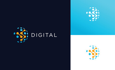 Fototapeta premium financial growth logo design vector