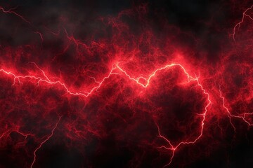 Fiery red lightning streaks across a dark, smoky background. Perfect for power, energy, or hellish themed designs.