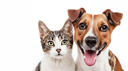 A cat and a dog are laying on a bed together. The cat is orange and the dog is black and brown
