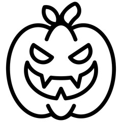 Pumpkin Line Icon