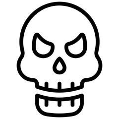 Skull Line Icon