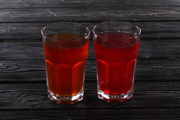 glass of red juice