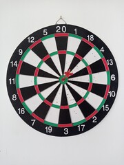 darts on white background