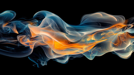 Obraz premium Abstract vector colorful background with transparent smoke