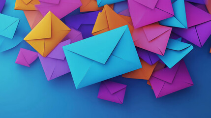 Subscribe to our newsletter cartoon banner, email news subscription, blog update messages submit with applauding human hands, confetti and envelope with pictures and sale icons. Vector illustration