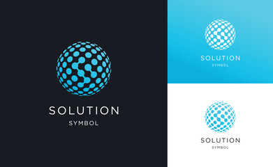 Global financial accounting, investment report, vector  logo design 