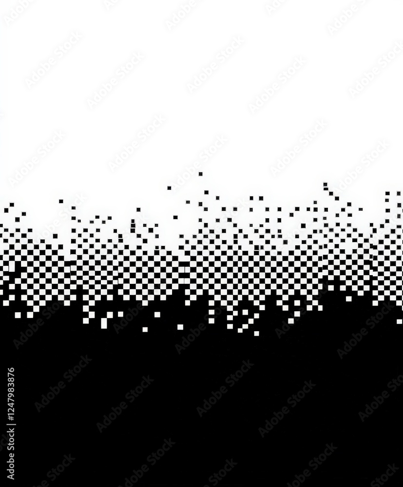 Poster black and white abstract pixelated texture for digital design use