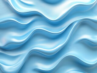Obraz premium Light Blue Wavy Fabric Texture Background