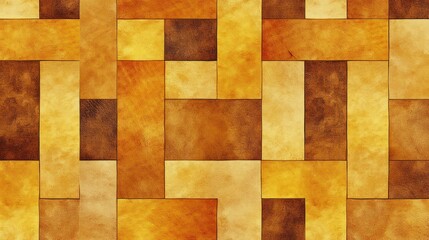 Fototapeta premium Abstract Geometric Pattern in Warm Earthy Tones