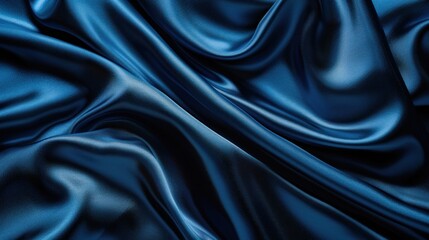 Obraz premium Abstract Blue Silk Fabric Texture