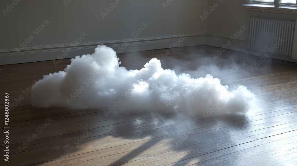 Poster white smoke cloud with overlay effect on transparent background. realistic border with fog. vector i