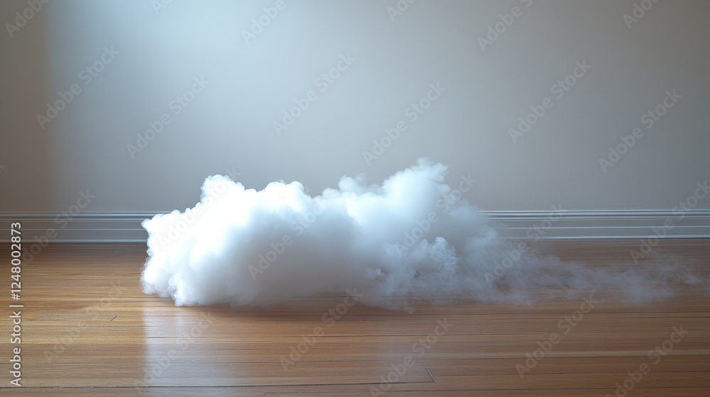 Poster white smoke cloud with overlay effect on transparent background. realistic border with fog. vector i