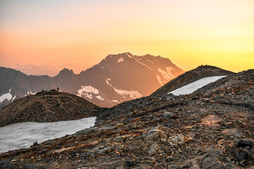 Sunrise at Sahale Glacier camp, North Cascades National Park, Washington © Michael