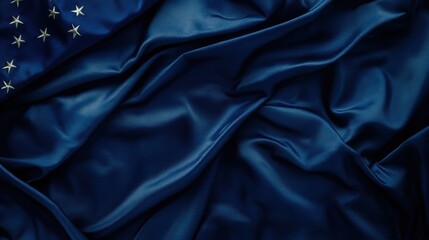 Fototapeta premium a deep blue background with a subtle fabric texture