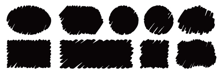 塗りつぶし手描きフレーム - シンプルで使いやすい