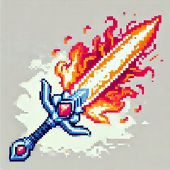8-bit Fire Element Blade