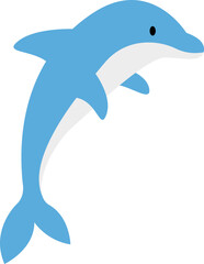 Cute Whale Illustration Element Set