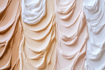 A picture of a cake with creamy frosting