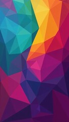 Obraz premium Vibrant geometric shapes, colorful vector background, design, element