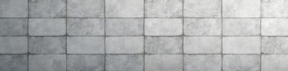 Naklejka premium Smooth, grey, plastered city wall tile Geometric pattern , background, building, repeatable
