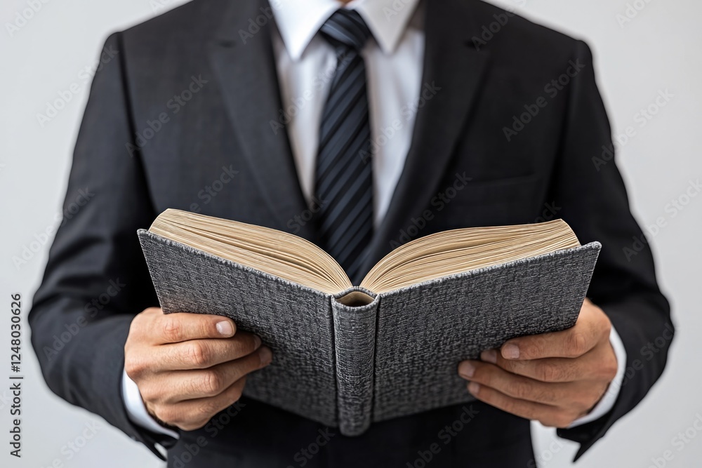 Aufkleber a person sitting with an open book, ready to learn or read