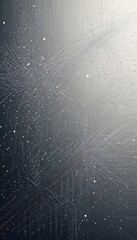 Abstract Grey Network Lines and Dots Design
