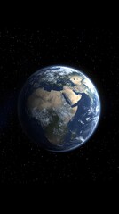Fototapeta premium Earth seen from the moon, Generative AI