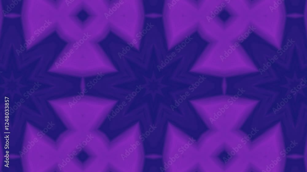 Poster purple background with a pattern of squares and circles. the pattern is intricate