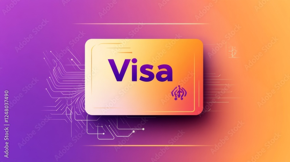 Aufkleber a credit card with the word 