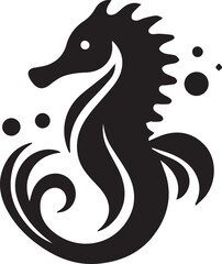 Horse fish Silhouette