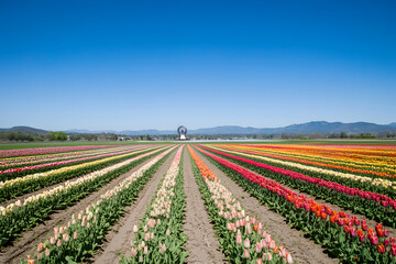tulip field in holland