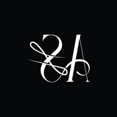 Initial letter SA logo design 
