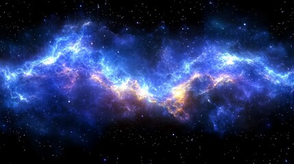 Obraz premium Cosmic Nebulae Celestial Galaxy Stellar Dust Space Background Universe
