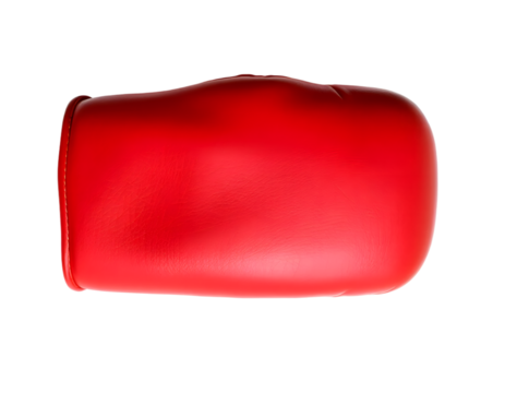 Realistic red leather purse isolated on transparent background - Powered by Adobe