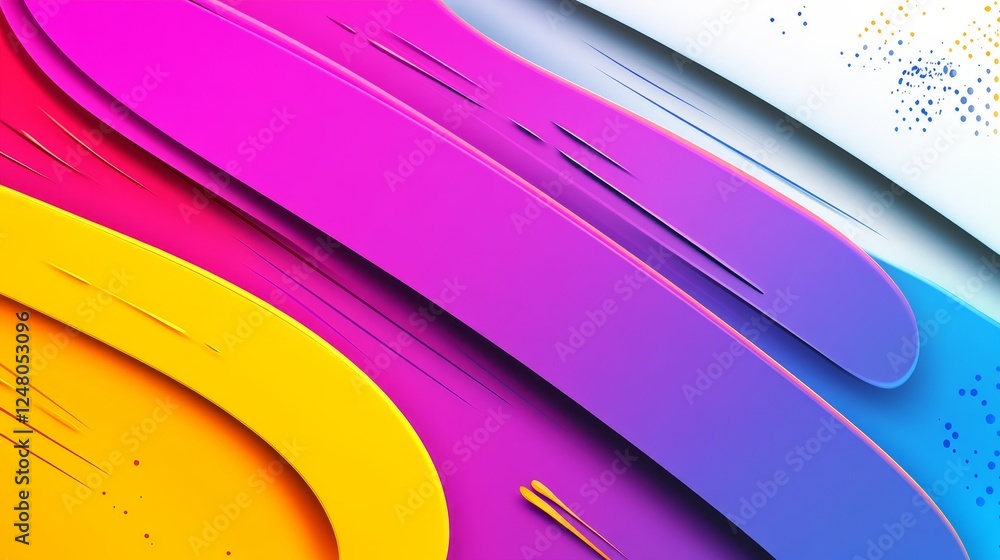 Poster abstract rainbow hues vibrant swirls dynamic color gradient design background