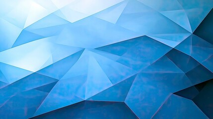 Obraz premium Abstract Blue Polygonal Background: Geometric Shapes, Modern Texture, Digital Wallpaper, Gradient Design