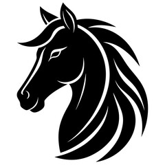 horse silhouette vector