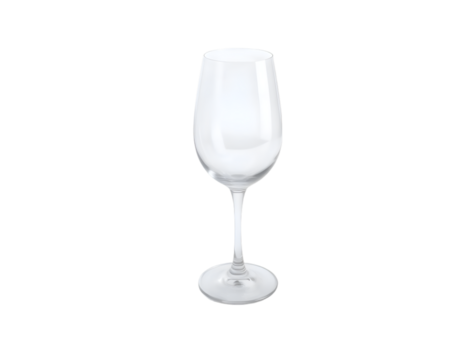 Wine glass isolated on transparent background