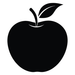 Apple Silhouette Graphic Vector Design