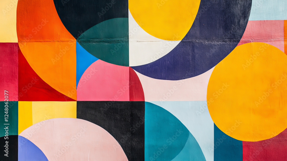 Aufkleber abstract vector background with color rainbow squares