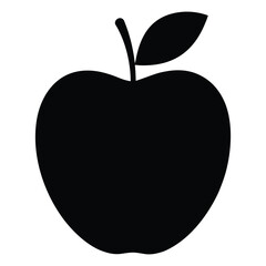 Apple Silhouette Graphic Vector Design