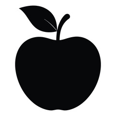 Apple Silhouette Graphic Vector Design