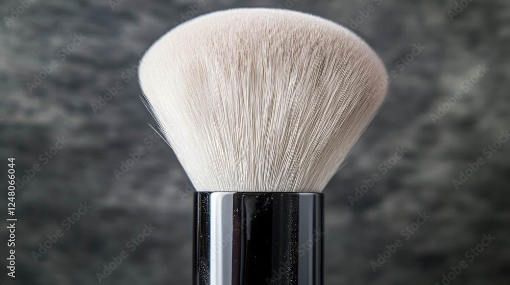 Poster a detailed view of a brush on a table, great for highlighting small details or adding texture to an 