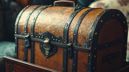 Vintage Wooden Chest