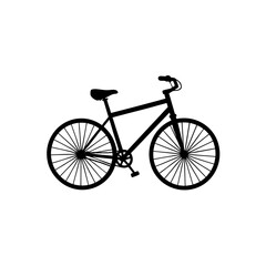 bicycle on white background