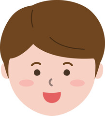 남자 얼굴 미소