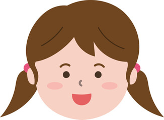 여자 아이 얼굴